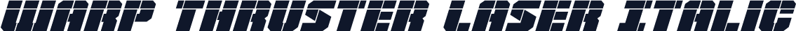 Warp Thruster Laser Italic