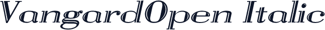 VangardOpen Italic
