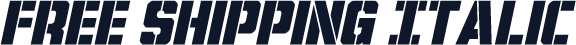 Free Shipping Italic