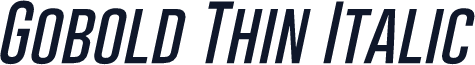 Gobold Thin Italic