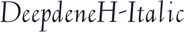 DeepdeneH-Italic