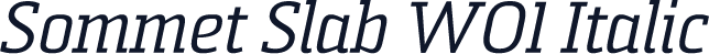 Sommet Slab W01 Italic