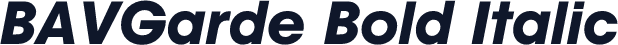 BAVGarde Bold Italic