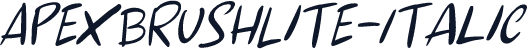 ApexBrushLite-Italic
