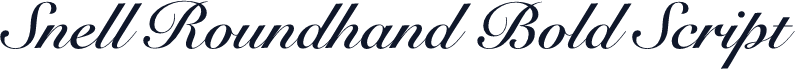 Snell Roundhand Bold Script