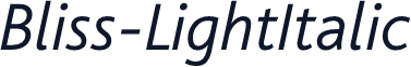 Bliss-LightItalic