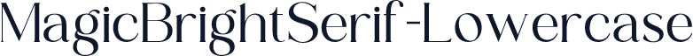 MagicBrightSerif-Lowercase