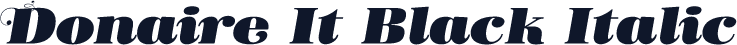 Donaire It Black Italic