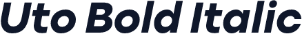Uto Bold Italic