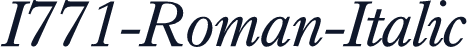 I771-Roman-Italic