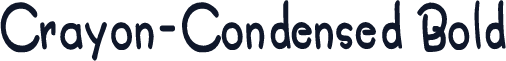 Crayon-Condensed Bold
