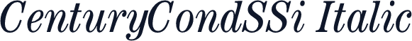 CenturyCondSSi Italic