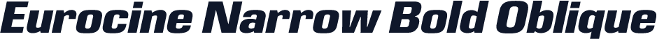 Eurocine Narrow Bold Oblique