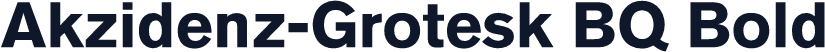 Akzidenz-Grotesk BQ Bold