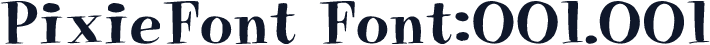 PixieFont Font:001.001