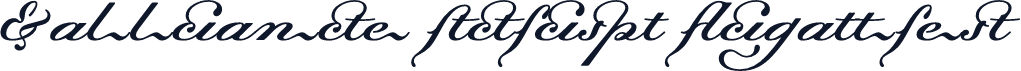 Dalliance Script Ligatures