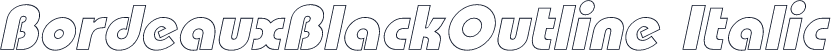 BordeauxBlackOutline Italic