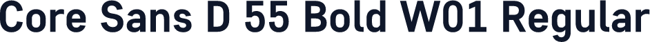 Core Sans D 55 Bold W01 Regular