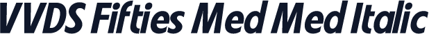 VVDS Fifties Med Med Italic