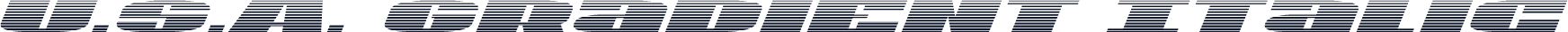 U.S.A. Gradient Italic