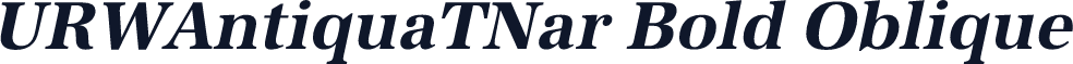 URWAntiquaTNar Bold Oblique