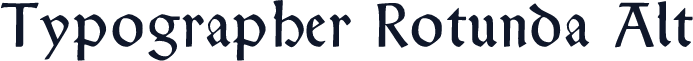 Typographer Rotunda Alt