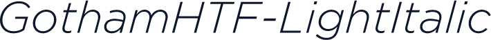 GothamHTF-LightItalic