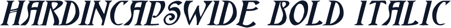 HardinCapsWide Bold Italic