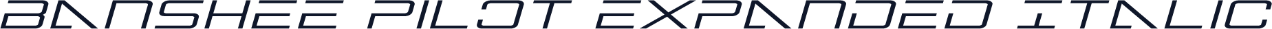 Banshee Pilot Expanded Italic
