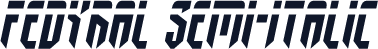 Fedyral Semi-Italic