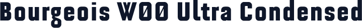 Bourgeois W00 Ultra Condensed