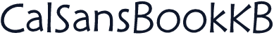 CalSansBookKB