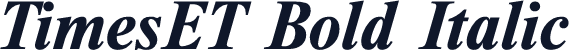 TimesET Bold Italic