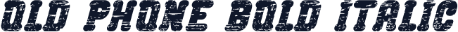 Old Phone Bold Italic