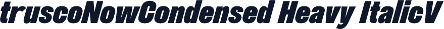 truscoNowCondensed Heavy ItalicV