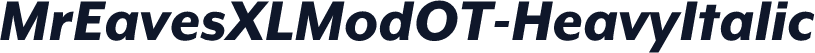 ☞MrEavesXLModOT-HeavyItalic