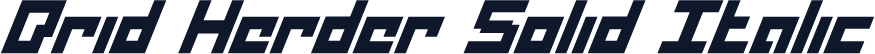 Drid Herder Solid Italic