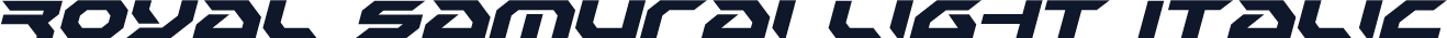 Royal Samurai Light Italic