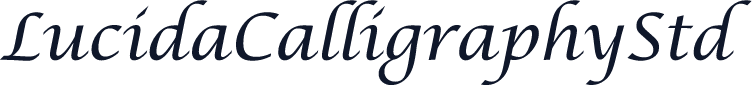 LucidaCalligraphyStd