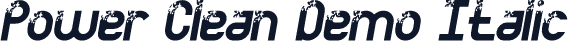 Power Clean Demo Italic