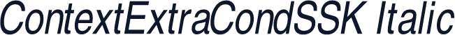ContextExtraCondSSK Italic