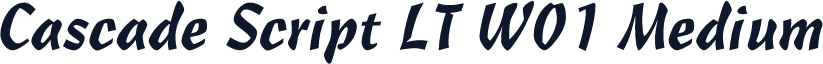Cascade Script LT W01 Medium