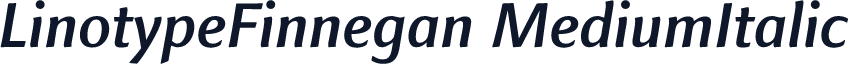 LinotypeFinnegan MediumItalic