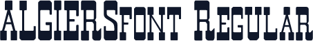 ALGIERSfont Regular