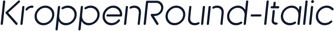 KroppenRound-Italic