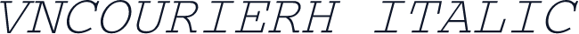 VNCourierH Italic