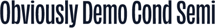 Obviously Demo Cond Semi