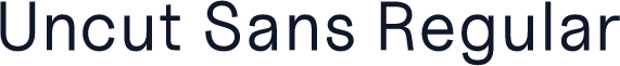 Uncut Sans Regular