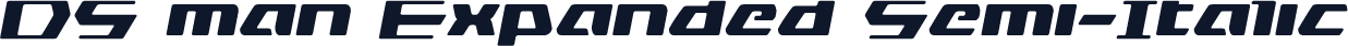 DS man Expanded Semi-Italic