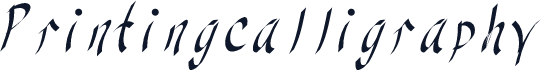 Printingcalligraphy
